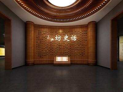 中式博物馆序厅3D模型下载